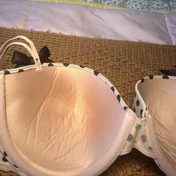 B.tempt’d woman’s bra size 36C polka dot black - Picture 4 of 9